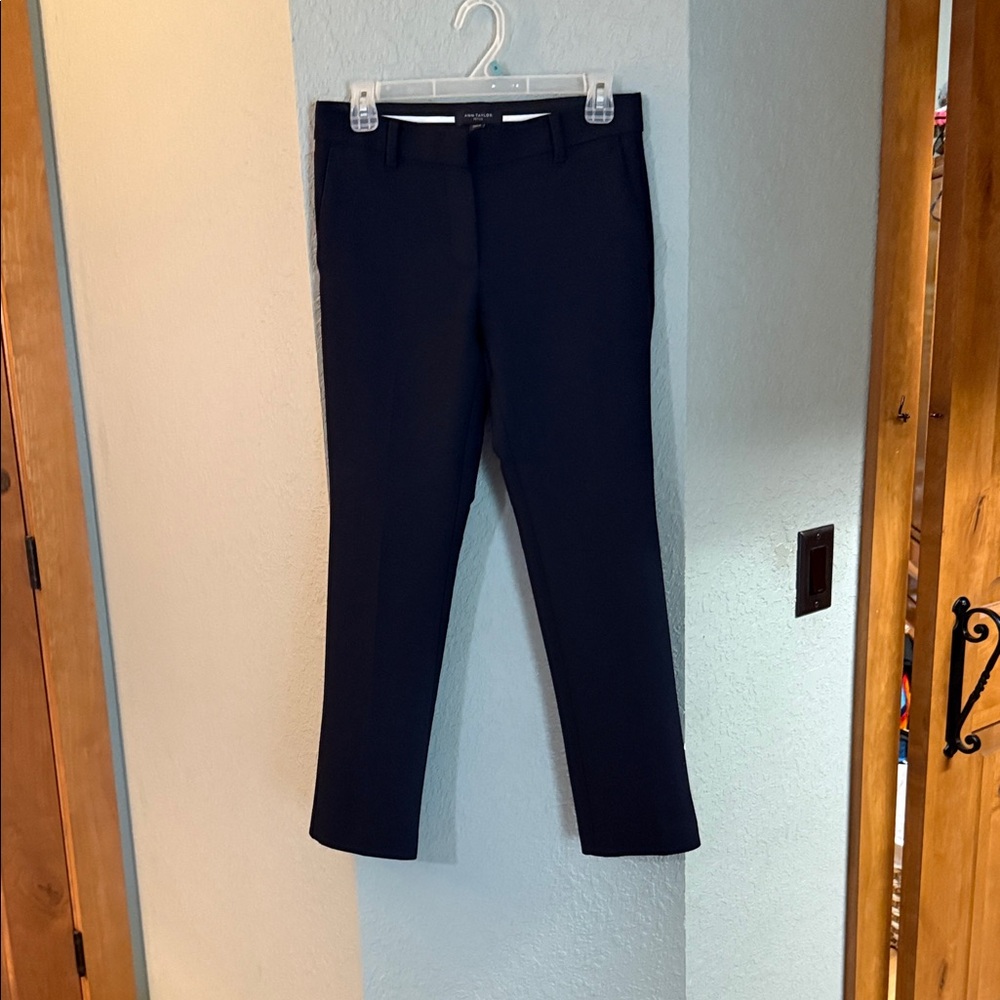 Ann Taylor Loft navy blue ankle dress pants